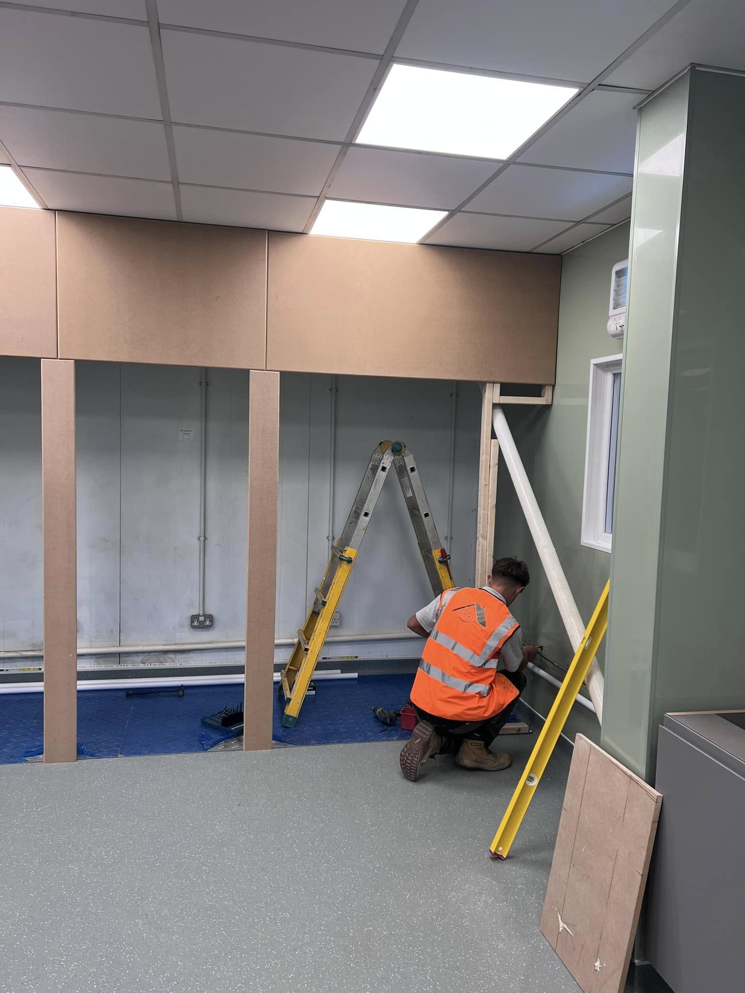 HPS floor works close-up