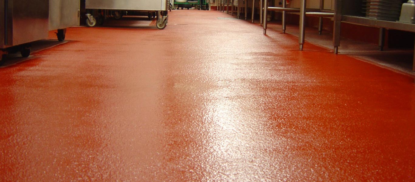 Concrete slab flooring installation